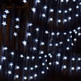 thumbnail image 5 of Solar String Fairy Lights Outdoor, 23ft 50 LED Waterproof Star Twinkle Decorative Lights for Garden,Patio Post,Deck,Canopy,Gazebo,Porch,Pergola,Balcony,Backyard Fence,Party Decor Cool White, 5 of 12