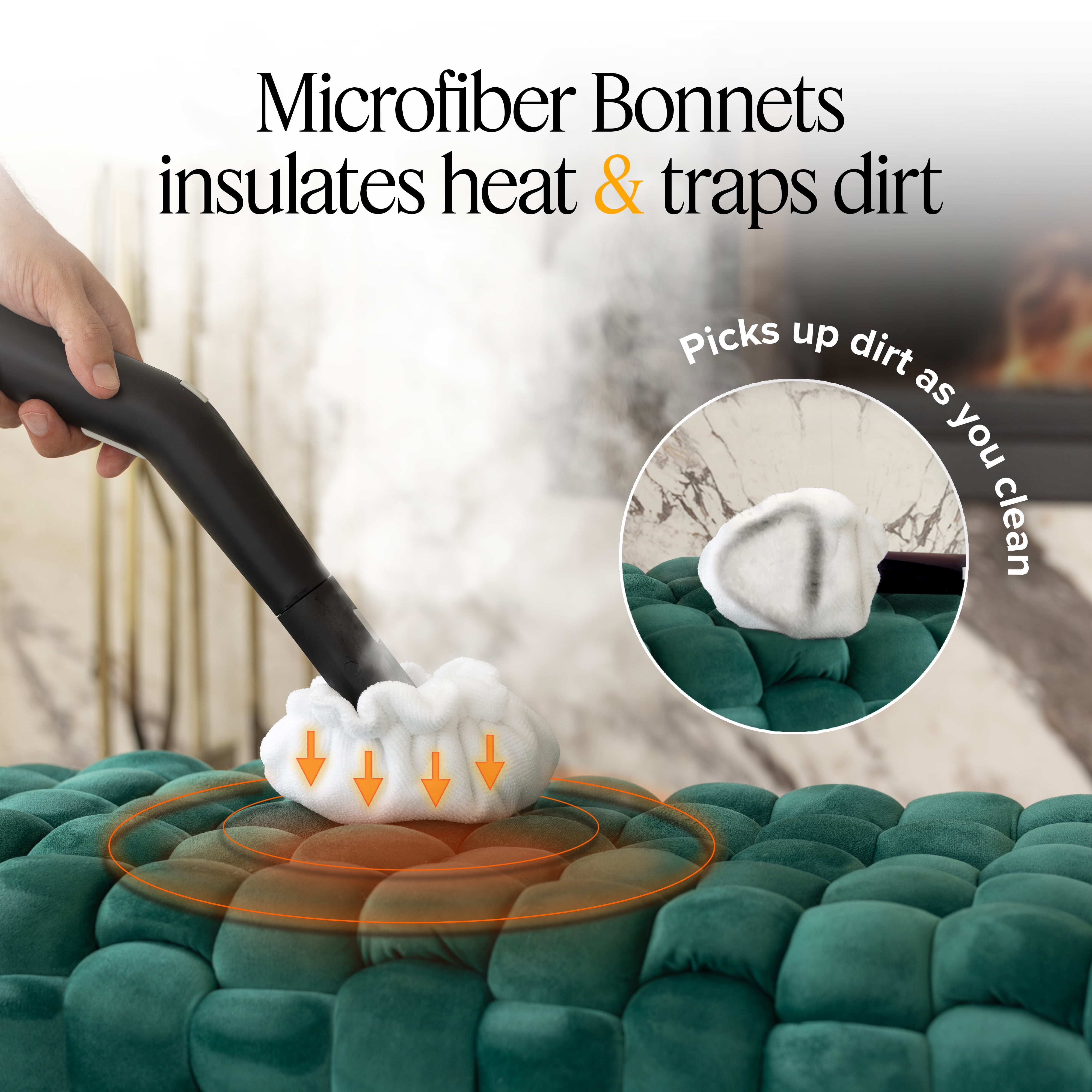 Steam Cleaning Pack Pro™ by Dupray. This popular pack includes all the essentials for steam cleaning: small brushes, micro-fiber cloths, and more in a felt accessory bag.