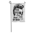 thumbnail image 1 of SIDONKU Vintage Punk Rock Skull Slogan Graphic and Rockabilly Horror Metal Garden Flag Decorative Flag House Banner 12x18 inch, 1 of 2