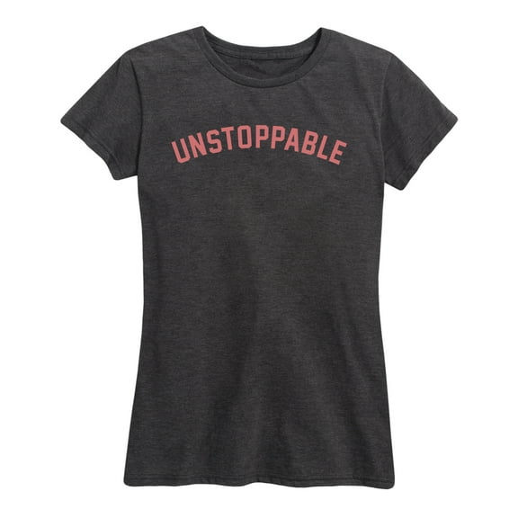Instant Message - Unstoppable Coral Solid - - Women's Short Sleeve Graphic T-Shirt