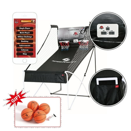 Sportcraft Double Hoop Shot Basketball Arcade Conventional + Online App Game Sportcraft