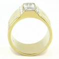 thumbnail image 3 of Gold Larrge Womens Ring Stainless Steel Anillo Color Oro Para Mujer Acero Inoxidable, 3 of 5