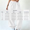 thumbnail image 3 of Karymi Solid Casual Sweatpants Women, Balloon Long Pants, Drawstring Elastic Waist Relaxed Fit Elastic Cuffs with Side Pockets, 3 of 7