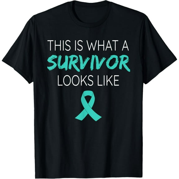 This Is What A Survivor Looks Like Ovarian Cancer Awareness T-Shirt