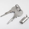 thumbnail image 3 of Double Door Freezer Lock Glass Counter Lock Sliding Door Lock Showcase Lock Set Freezer Accessories (28*11*6.8）, 3 of 5