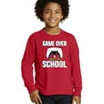 thumbnail image 2 of Wild Bobby Game Over Back to School | Funny Gamer Controller Video Games School Youth Longsleeve Shirt, 2 of 6
