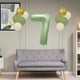 thumbnail image 5 of Juego de globos del primer cumpleaños - 0-9 números de papel de aluminio y 10 globos verdes con cinta para decoraciones de fiesta, 5 of 7