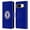 Plain Blue, variant on Head Case Designs Officially Licensed Chelsea Football Club Crest Pattern Leather Book Wallet Case Cover Compatible with Google Pixel 8