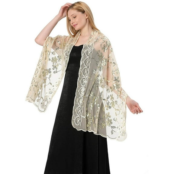 Ediodpoh Wraps for Women Versatile Lace Shawl for Casual Outfits for All Seasons Stylish Layer BG2