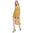 thumbnail image 5 of Women's Crochet Long Vest Boho Sleeveless Kimono Cardigan Swimwear Cover up,Yellow,One Size, 5 of 6