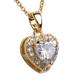 thumbnail image 3 of Collar para Mujer de Corazón LuckyLy, Cristal y Zirconia Cúbica, Modelo Adora dorado UNITALLA, 3 of 8