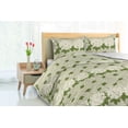thumbnail image 3 of Ambesonne Chrysanthemum Down Alternative Quilt Comforter, Boho Modern Floral, Full, Pale Green Fern Green, 3 of 5