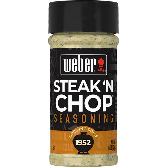 Weber Steak 'N Chop Seasoning, MDA05 6 oz (Pack of 6)