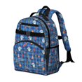 thumbnail image 2 of Police and Fire Red Pattern Backpack for School, Cute School Bag with Adjustable Shoulder Straps and Padded Back, 15.25"x11.5"x5.25", 2 of 5