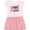 Pink With Stripes, variant on Inktastic Fight Breast Cancer Pink Ribbon Girls Toddler Dress