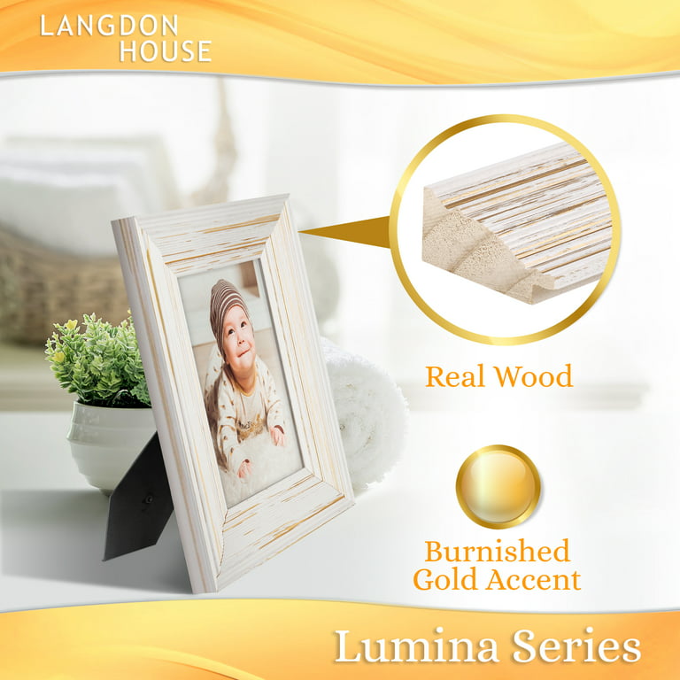 Langdon House 8x10 Wood Picture Frames, Brown, Set of 6
