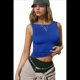 thumbnail image 3 of Chaleco Deportivo de Verano para Mujer, Ajustado, Elástico, Sin Mangas, Azul, Talla M, 3 of 9