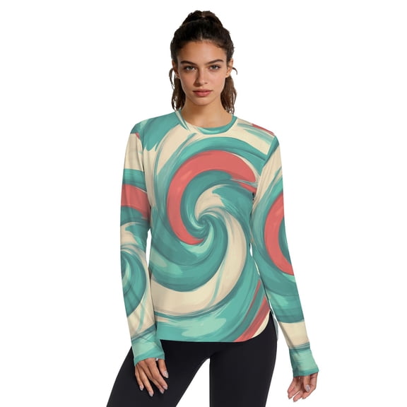 Vortex Women UPF 50  UV Shirts Long Sleeve with Thumb Holes Workout Sun Shirt Quick Dry Athletic Hiking Tops
