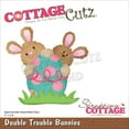 thumbnail image 2 of CottageCutz Dies, Double Trouble Bunnies 3"X2.8", 2 of 2