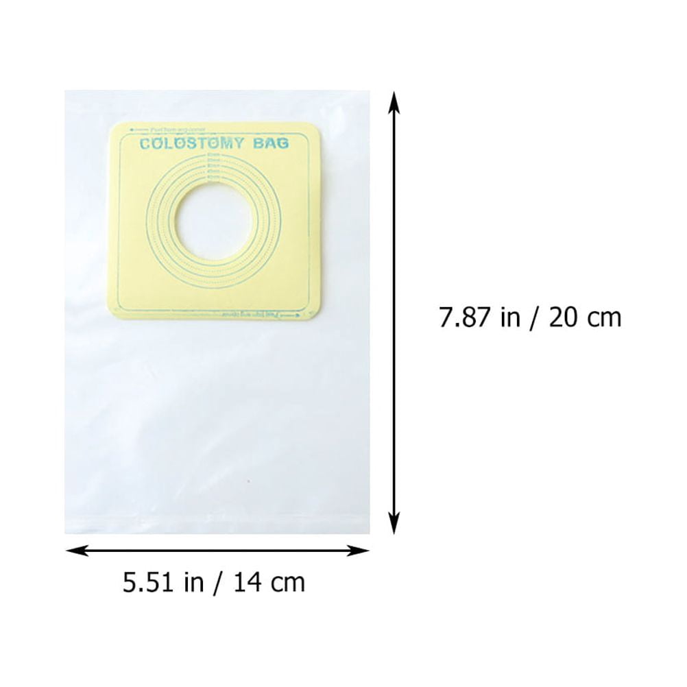 60pcs Disposable Ostomy Bags Transparent Drainable Colostomy Bags for Patients