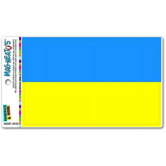 Ukraine Flag Automotive Car Refrigerator Locker Vinyl Magnet