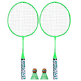 thumbnail image 2 of 4X Badminton Rackets for Children,Shuttlecocks Racquet Sports Set with 4 Balls for Players Indoor Outdoor Green,4 x Racket 4 x Badminton 2 x Racquet cover,Fluorescent green, 2 of 4