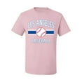 thumbnail image 2 of Wild Bobby City of Los Angeles LA Baseball Fantasy Fan Sports Men's T-Shirt, Light Pink, X-Large, 2 of 6