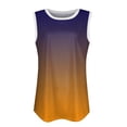 thumbnail image 4 of YDKZYMD Casual Tunic Tank Tops for Women Tie Dye Gradient Plus Size T Shirts Sleeveless Scoop Neck Camisole Summer Beach Tunic Tops 2XL, 4 of 6