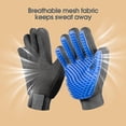thumbnail image 5 of Guantes para quitar el pelo de mascotas, guantes suaves de belleza para mascotas, guantes de masaje con cepillo y diseño mejorado de cinco dedos., 5 of 5