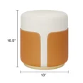 thumbnail image 5 of Modoma Ottoman - Orange, 5 of 5