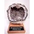thumbnail image 3 of Genuine Huge Softball Sized Crystal Filled Los Choyas Geode Half on Free Custom Oak Stand, 3 of 4