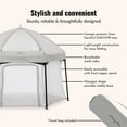 thumbnail image 2 of Dream On Me Onyx Playard Set with Canopy, 2 of 9