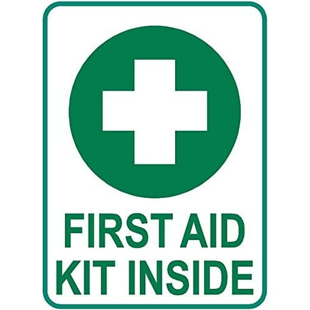First Aid kit Decal 4" x 5" fire Alert Emergency Window 3M Reflective sticker