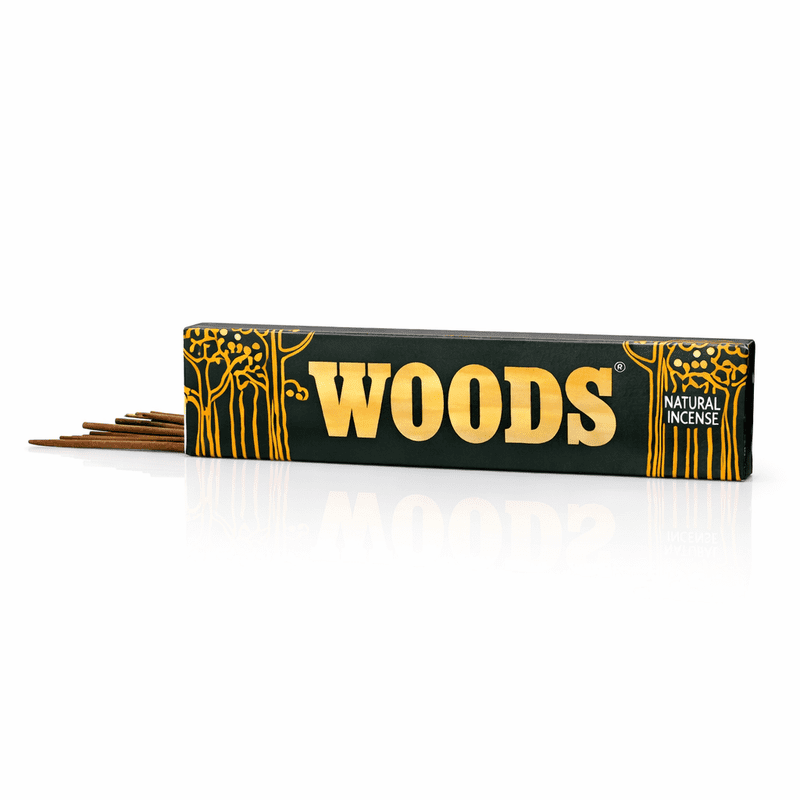 Cycle Pure Speciality Woods Natural Incense Sticks – Masala Agarbatti with Sandalwood, Amber & Cedar, 9” Long, 60 Min Burn, Pack of 6 Boxes (120 Sticks), Home Fragrance & Gifting