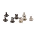 thumbnail image 2 of Button Stud, Round Head 200 Sets Chicago Screws High Hardness Glossy Appearance Widely Used  For Case, 2 of 7