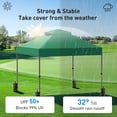 thumbnail image 5 of CHITOOMA 10 x 10ft Pop up Canopy Tent, Instant Outdoor Shelter Easy Portable Straight Leg Canopy Tent, Green, 5 of 11