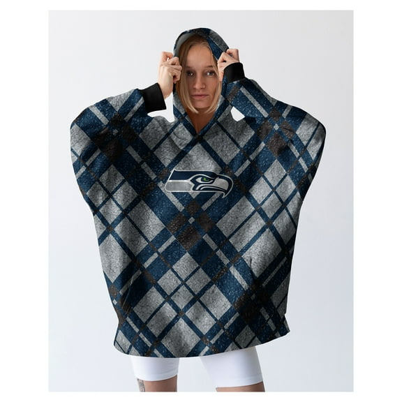 Pegasus Seattle Seahawks 34" x 34" Digital Dash Sherpa Hooded Fan Cape
