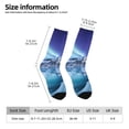 thumbnail image 6 of Uemuo Night At Lake Aurora 1 Pattern Women's Crew Socks, Soft Durable Breathable Moisture-Wicking with Odor Control Cotton socks, 6 of 9