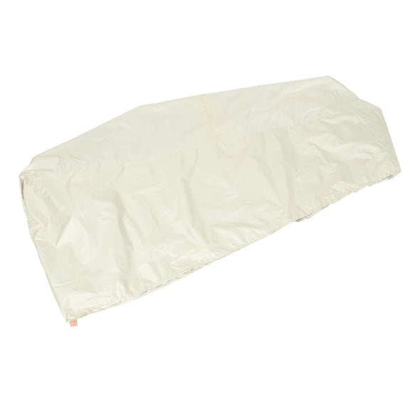 LULULION 1Pack Outdoor Furniture Dust Cover 190T Silver Beige Protective Style