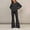 Black, variant on Girls 2 Piece Outfits Sweatsuits Fall Clothes Long Sleeve Top and Flare Leg Pants Kids Casual Clothing Sets Dark Blue Size 11-12 Years