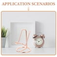 thumbnail image 2 of OULII 2Pcs Iron Phone Stand Rose Gold Simple Design for Movie Watching, 2 of 8