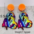 thumbnail image 6 of All Acrylic Ghost Halloween Earrings Pumpkin Turkey Skeleton Thanksgiving Fall, 6 of 9