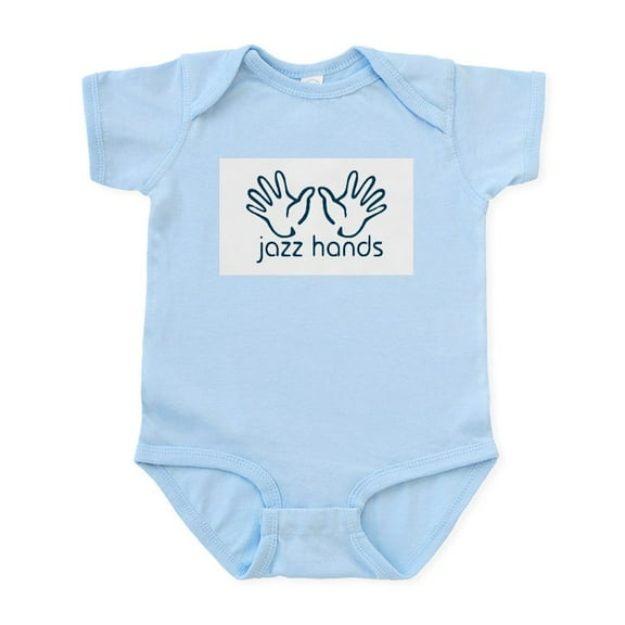 CafePress - Jazz Hands Infant Bodysuit - Baby Light Bodysuit, Size Newborn - 24 Months
