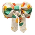 thumbnail image 4 of Cinturón de lazo para kimono japonés, portátil, cómodo y elegante para mujer, accesorio para bata yukata Blanco Verde Naranja, 4 of 9