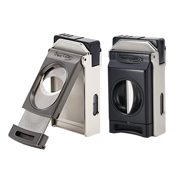 Vector Switch Double Flame Torch Lighter with Cigar Cutter