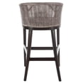 thumbnail image 6 of Safavieh Brando 39" Barstool, Dark Brown/White, 6 of 12