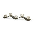 thumbnail image 4 of Maklaine Farmhouse Copper Metal Five Hurricane Glass Holder Table Candle Holder, 4 of 10