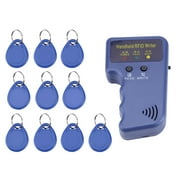 Lector RFID de mano - Escritor/Copiadora/Lector/Duplicador de RFID de 125 KHz con etiquetas de identificacin de 10PCS