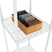Seville Classics Expandable Closet Organizer System, White
