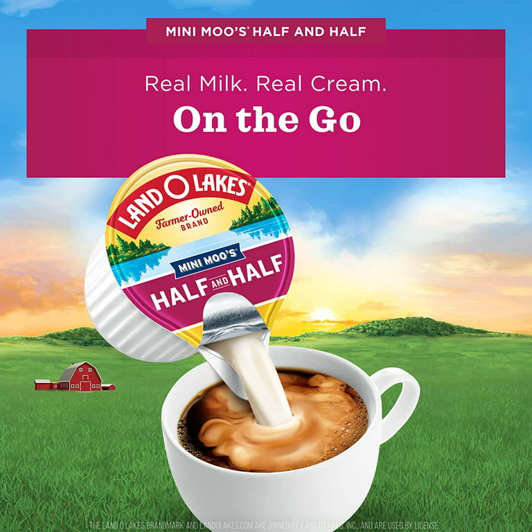 Land O Lakes Mini Moo's Half & Half Creamer Singles - Shop Coffee Creamer  at H-E-B